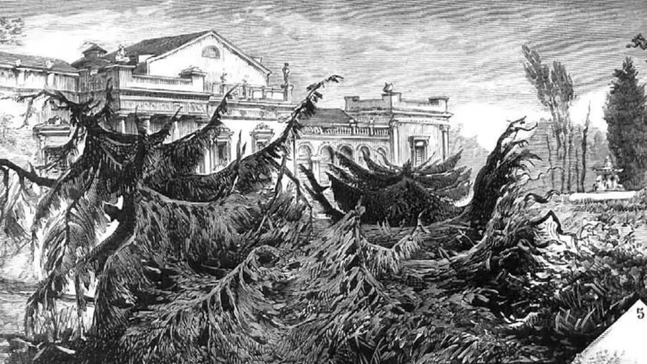 Calle Atocha tornado 1886